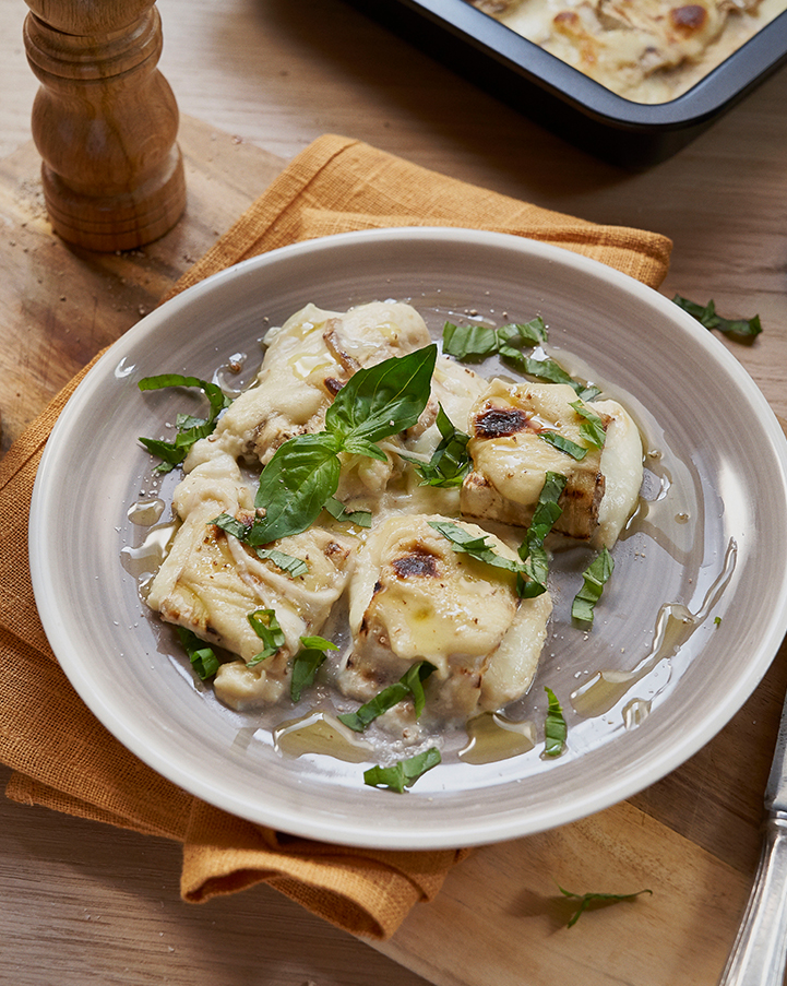 THE RECIPE IS SIMPLE: BERTOLLI'S CANNELLONI of eggplant-mozzarella