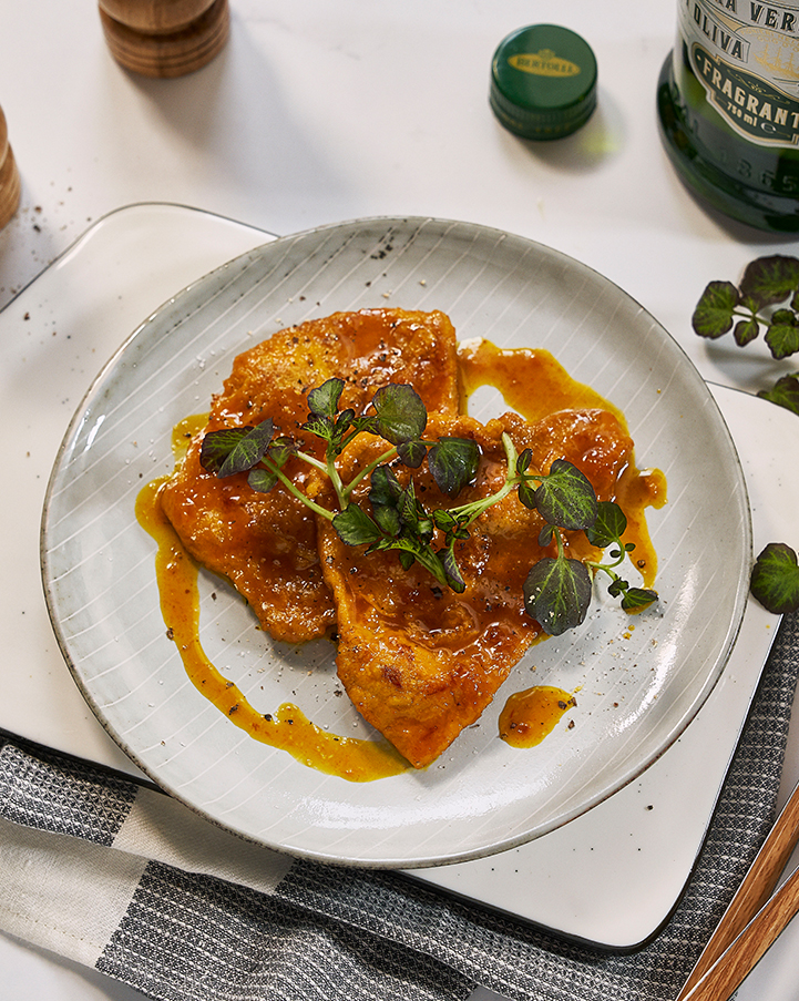 THE RECIPE IS SIMPLE: VEAL SCALOPPINI with saffron