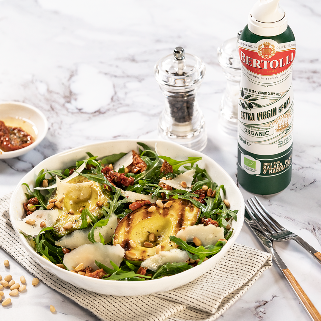 Bertolli’s Rocket salad with grilled avocado